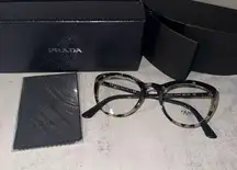 Prada PR02VS CATWALK 54M Grey Havana/Grey Gradient Cateye Eyeglasses NEW