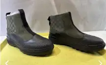 Vans Colfax Boots Green Checkered Women's 7.5 Men's 6 Shoes Checkerboard