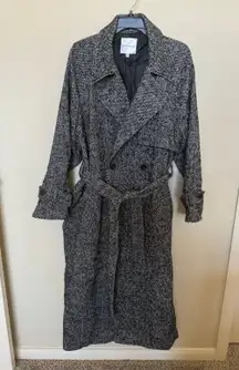 Wool Blend Trench Coat