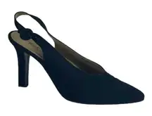 Yves Saint Laurent YSL Vintage Black Slingback 4” Heels Pumps Women’s Size 8N