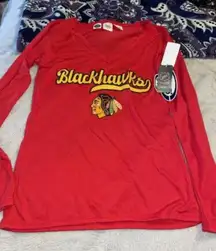 NWT CONCEPTS SPORTS NHL CHICAGO BLACKHAWKS LONG SLEEVE SHIRT SIZE S