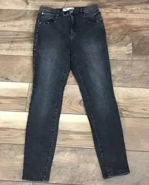 🛍 4/$20 Garage Black Ultra High Stud Jeans Size 7