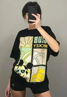 / Surf Mania Vintage 90s Club Mickey Oversized Graphic Tee One Size