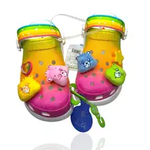 M 5 / W 7 - RARE‎ Crocs Care Bears Clog Multicolor Light Up Brand New