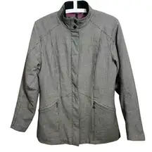 Ibex Wool Jacket Coat Mad River Black/White Mini Houndstooth Plaid