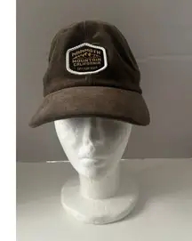 Mammoth Mountain California Patch Dark Brown Corduroy Hat Cap