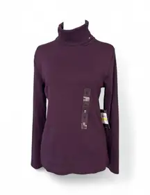 Tommy Hilfiger Women's Cotton Lightweight Turtleneck Sweater MSRP 44.50 NWT