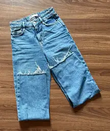 Zara Distressed Blue Jeans