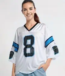 Reebok NFL White Carolina Panthers Football Jersey 8 Carr Size XXL