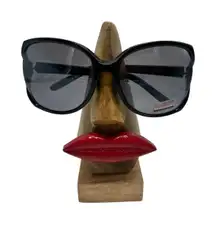 Solary Butterfly Round Face Cover Bug Eyes Sunglasses Oversized Polarized