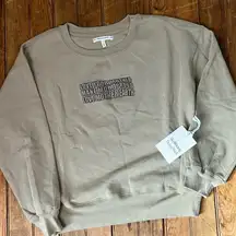 Women’s Revolve Well Being crew neck organic sweatshirt size small NWT new