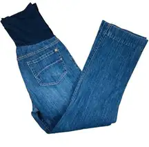 Liz Lange Maternity Over Belly Jeans Sz 8 Short