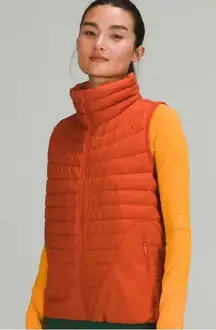 Lululemon Lightweight Relaxed-Fit Down Vest – Canyon Orange – Women’s Size 6