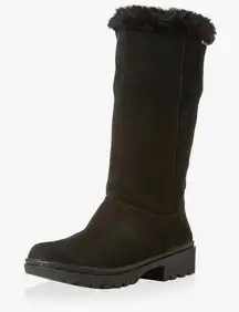 GEOX Women's Black Fur-Lined Boot Size 7