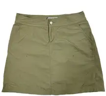 Columbia Nylon Skort Size 6 Tan/Khaki Gorpcore Hiking Outdoors Pockets Summer