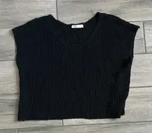 Final Touch Charcoal Knit Top