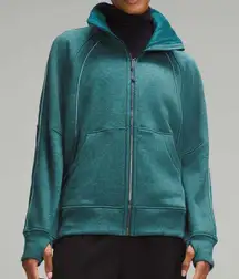 Lululemon Scuba Oversized Funnel-Neck Full Zip Long Plush Teal XL XXL