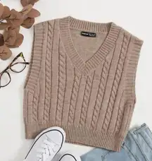 SheIn Cable Knit Sweater Vest