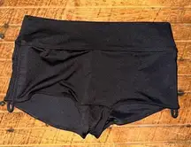 Victoria’s Secret Sport black ruched tie side S swim shorts