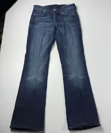 7 For All Mankind Embellished Bootcut‎ Jeans Dark Wash Denim Womens Size 26