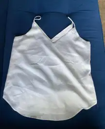 White Satin Tank