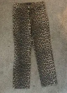 Zara cheetah print pants 