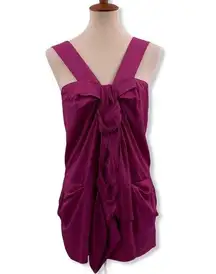 Marni dark pink knit front mini dress size 40 / 4