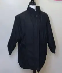 Braetan black poly nylon super warm winter jacket