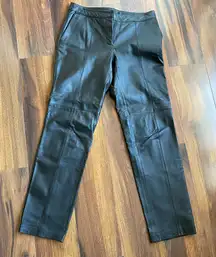 VTG Spiegel 100% Leather Pants Straight Leg