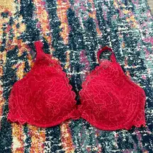 Victoria’s Secret Cherry red lace bra