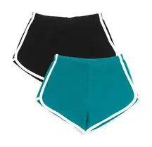 Women’s Lot of two pairs of unlined booty shorts Large
