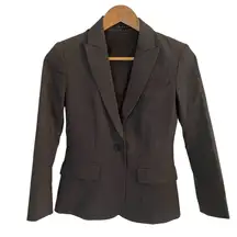 Theory - Elegant Dark Grey Fitted Blazer Size 00