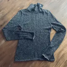 Brand New rag & bone Lexi Cotton Turtleneck Slim Fit Sweater Sz L