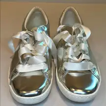 Keds x Kate Spade Silver Sneakers