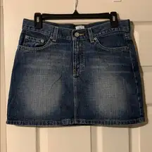 2002 CK CALVIN KLEIN denim mini skirt