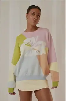 PAC SUN Peppermayo My Paradise Knit Sweater  Women's Size Small Oversized