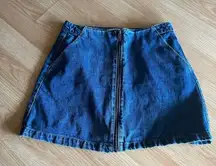 ZARA Trafaluc Denim Makers Mini Skirt Medium