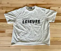 white fox leisure vol 3.5 oversized boxy fit tee