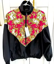 Versace Baroque Pattern Windbreaker Jacket