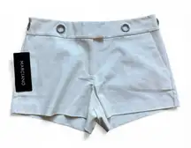NWT Womens Guess by Marciano Gretchen Grommet Shorts in Macadamia - Sz 4
