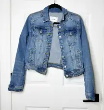 Gina Tricot Size Medium Denim‎ Jacket Medium Wash