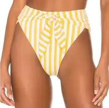 ONIA  x WeWoreWhat NWT Riviera Cabana Striped Bottoms in 827 Citrus- Small