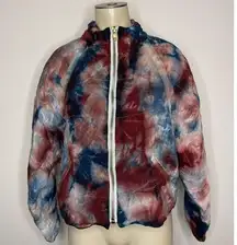 Chaser Womens Size Small Heirloom Tie Dye Puffer Jacket Multicolor Full Zip NWOT