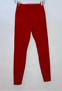 Ethos Red  Women’s Leggings Size Small Short  Gym Active Wear
