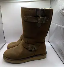 Ugg Australia Women Sutter Toast Brown Kensington 1005374 Water Resistant Boot 6