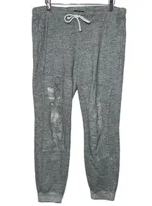 NEW Abercrombie & Fitch Gray Grey Drawstring Cuffed Sweatpants Joggers Size S