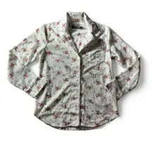 Lauren Ralph Lauren Floral Pajama Top Long Sleeve Button Up Cottagecore