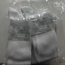 Brand new white long scrunch socks