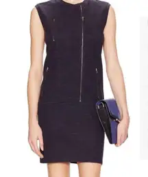 J Brand Denim Blue Sleeveless Chatelet Wool Blend Sweatshirt Dress Size XS