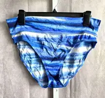 Tommy Bahamas Blue Bikini Bottoms Swimwear Swimsuit Size Medium